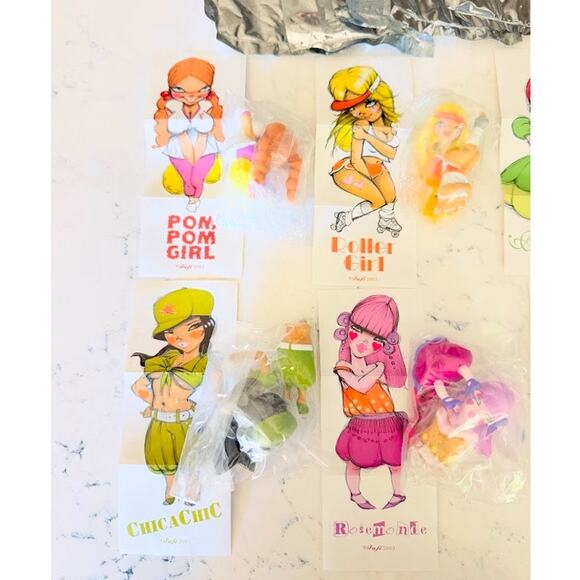 FAFI Sexy Girls Sony Time Capsule Complete Set Of 6 Figures Rare Vintage BG37 - Picture 3 of 6